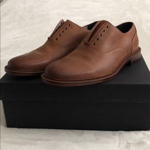 Men’s Banana Republic Oxfords Leather 8 Cognac NIB